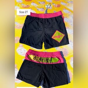 OshKosh Black and Pink swim Shorts